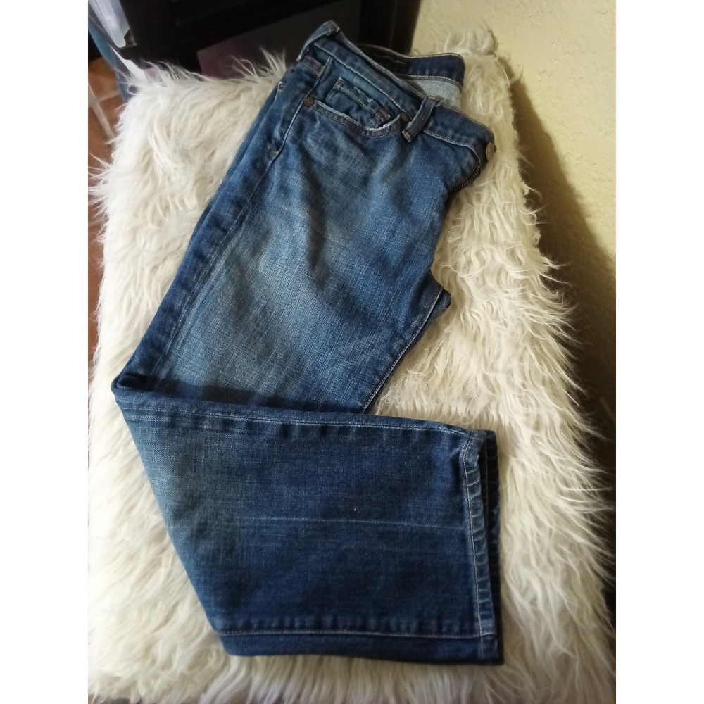 Citizens of Humanity Kelly 063 Low Waist Cropped Jeans Blue Stretch Size 28